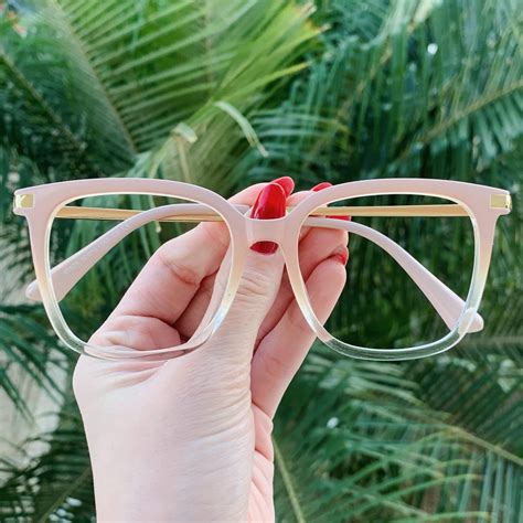 Óculos 2 em 1 Clip-On Quadrado Nude Monique - Safine