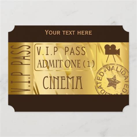 Golden Ticket Invitations | Zazzle