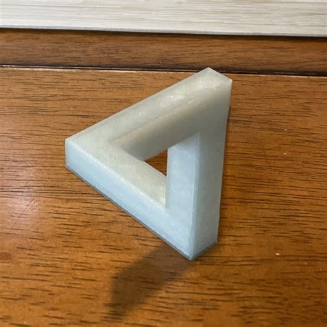 Penrose Triangle Optical Illusion 3D Print Sculpture Art Magic - Etsy