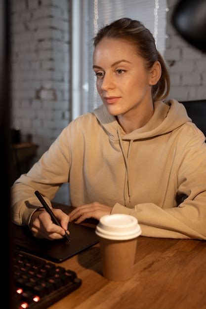 Free Photo | Person working on animation porject