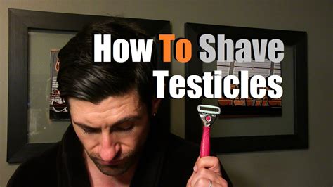shave  testicles testicle shaving tutorial youtube