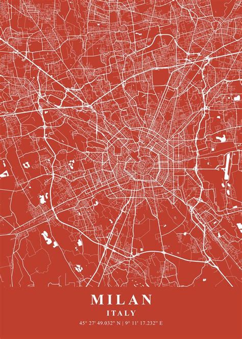 Milan - Italy Mojave Plane Map Stock Illustration - Illustration of ...