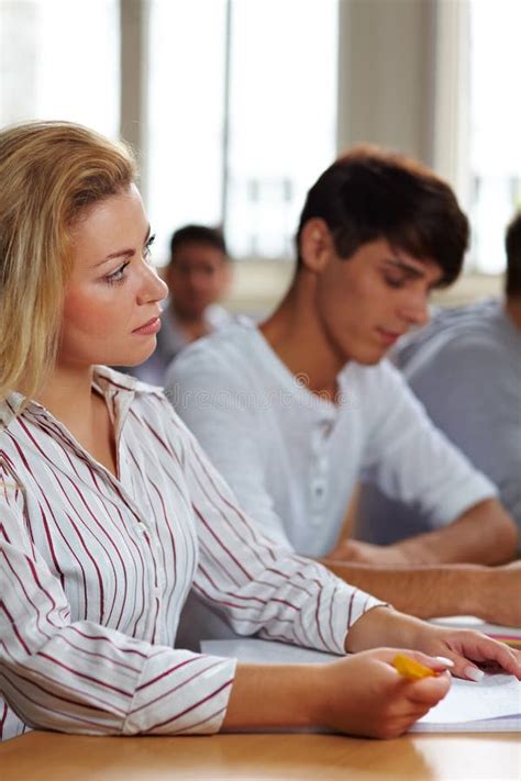 university class stock photo image  university attention