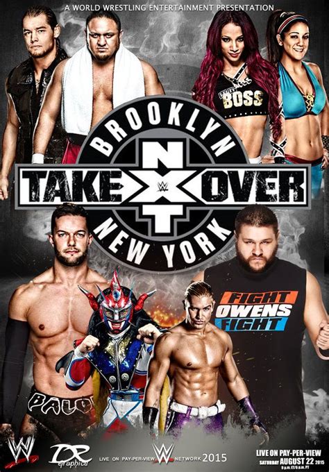 Sasha Banks And Bayley NXT Takeover Brooklyn Poster Officially Licensed WWE Removable Wall ...