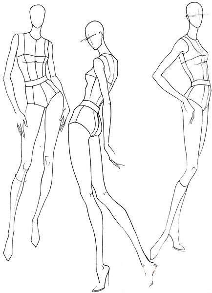 Illustration Tutorial, Fashion Illustration Template, Fashion ...