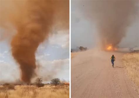 Watch: FIRE TORNADO caught on camera, several injured