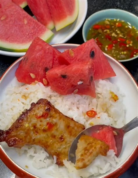 don chuoi dua hau xoai su ket hop la doi nhung lai mon dac san