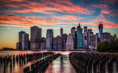 Manhattan Skyline Wallpapers - Top Free Manhattan Skyline Backgrounds ...