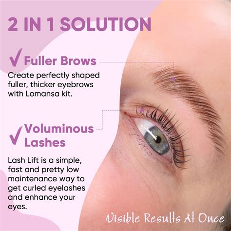 Lomansa Lash Lift Kit, Brow Lamination Kit, Instant Lifting Perming