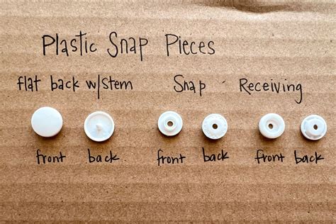 quickly install  plastic snap   sewing project