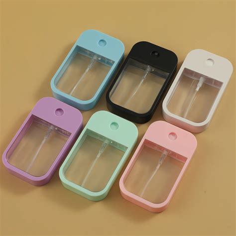 Пластиковая бутылка для духов, белая, розовая, синяя, 45 мл | AliExpress