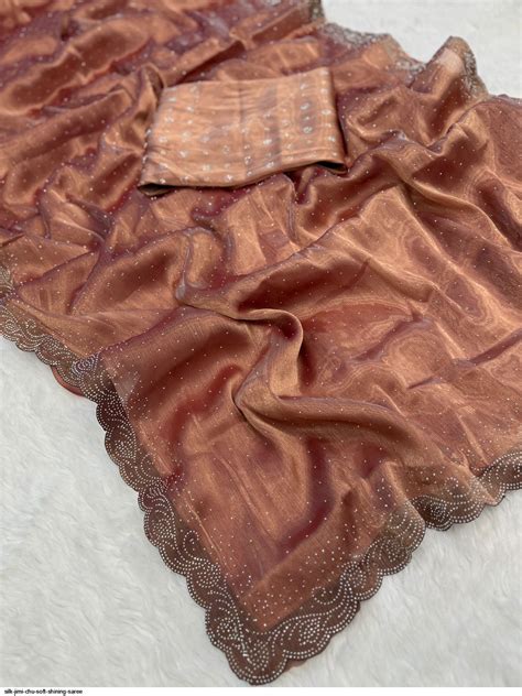silk Jimi Chu SOFT SHINING saree