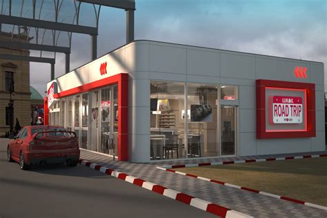 LUKOIL petrol station , Retail Spaces - UniArchDesign
