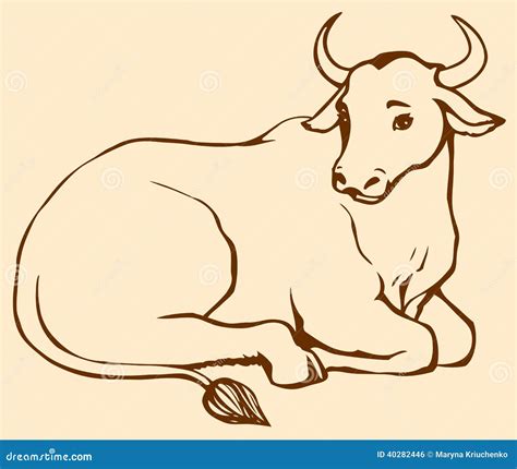 Lying Cow Stock Illustrations – 367 Lying Cow Stock Illustrations ...