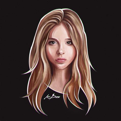 Chloe Moretz portrait by snikers15 on DeviantArt