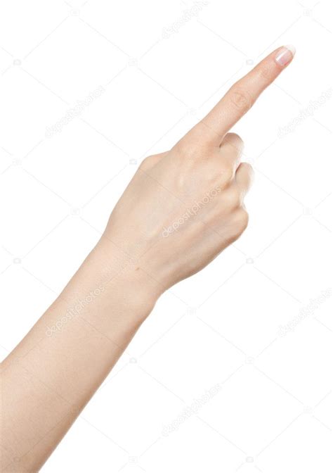 woman hand pointing  stock photo  crebirthd