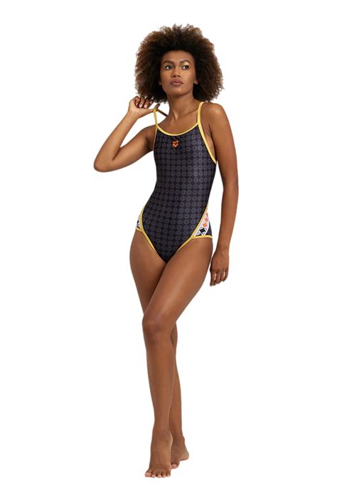 ᐉ Купальник для плавання в басейні Arena 50th Swimsuit SU р. 44 Чорний ...