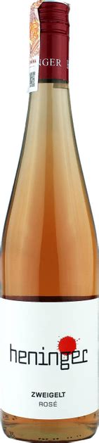 Вино Heninger Zweigelt Rose 2020 розовое сухое 0.75 л (9120057690779 ...