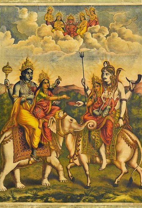 Шри Лакшми Нараяна и Парвати Махадева Ганеша | Hindu art, Hindu, Lord shiva