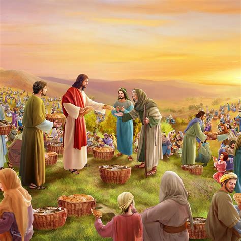 jesus feeds   images