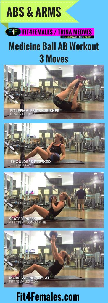 Medicine Ball AB Workout Three Moves - Video - Fit4Females®