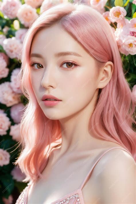 premium ai image portrait  beautiful japanese women  cherry