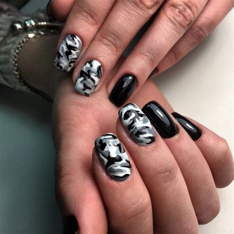 Пин от пользователя taniA на доске nails | Камуфляжный маникюр, Дизай ...