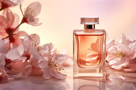 Premium Photo | Elegant perfume with flowers