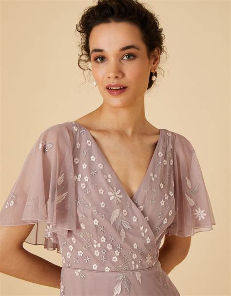 Rhonda Embellished Maxi Dress Brown | Evening Dresses | Monsoon US.