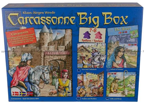 Kjøp Carcassonne: Big Box - Norsk hos boardgamer.no UDGÅET!!!