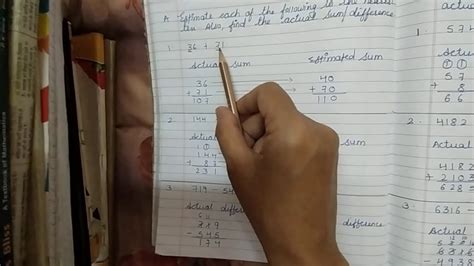 Estimating sum and difference - YouTube