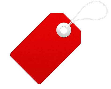 Red Price Tag Png