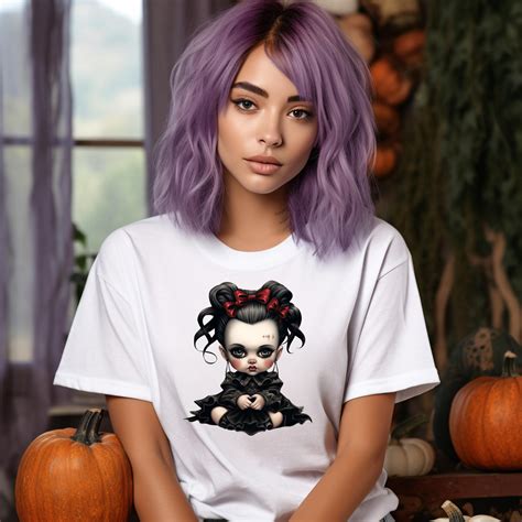 8 Gothic Babies PNG Clip Art/halloween Png/bat Sublimation/imp Clipart