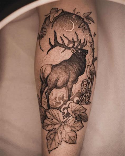 Deer Sleeve Tattoos