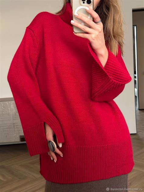 Свитеры: Свитер ORNELLA, красный и светлый беж купить в интернет ...