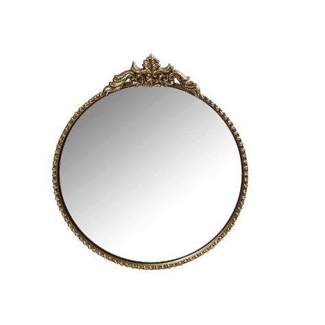 Classic Gold Round Mirror | Wall Decorative Modern Mirror • Yiassu.com