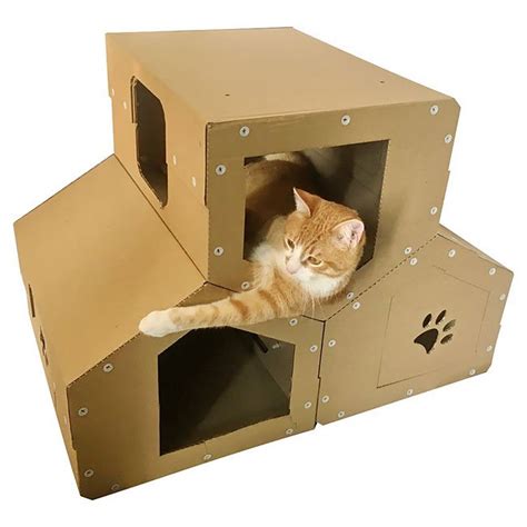 Симпатичные картонные домики для кошек от CacaoPets (15 фото)