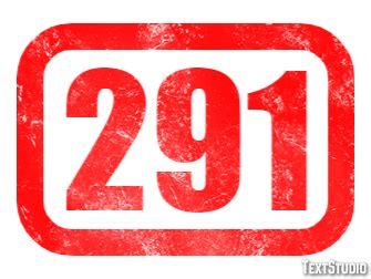 291 Text Effect and Logo Design Number