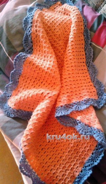 Плед крючком. Работа Натальи
