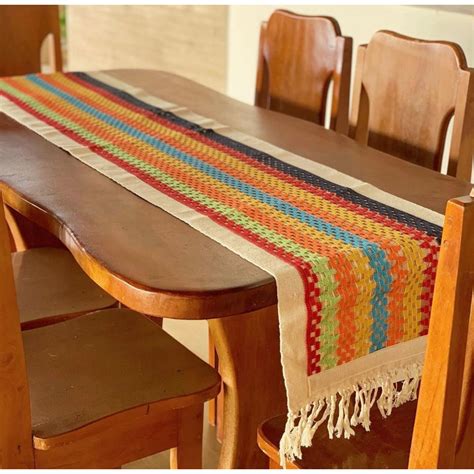 Caminho De Mesa Rustico - CAMINHO TRILHO PASSADEIRA DE MESA ARTESANAL RÚSTICO | Shopee Brasil
