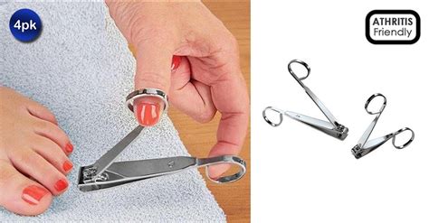 4 Piece Easy Grip Nail Clippers Set
