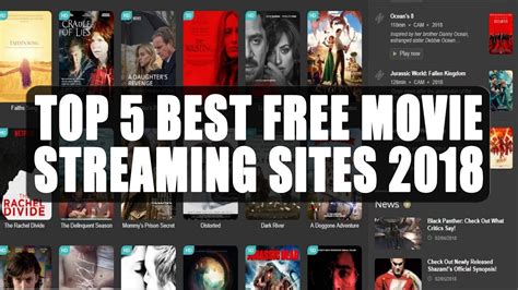 Top 5 Best Free Movie Streaming Sites 2018 To Stream New Movies - YouTube