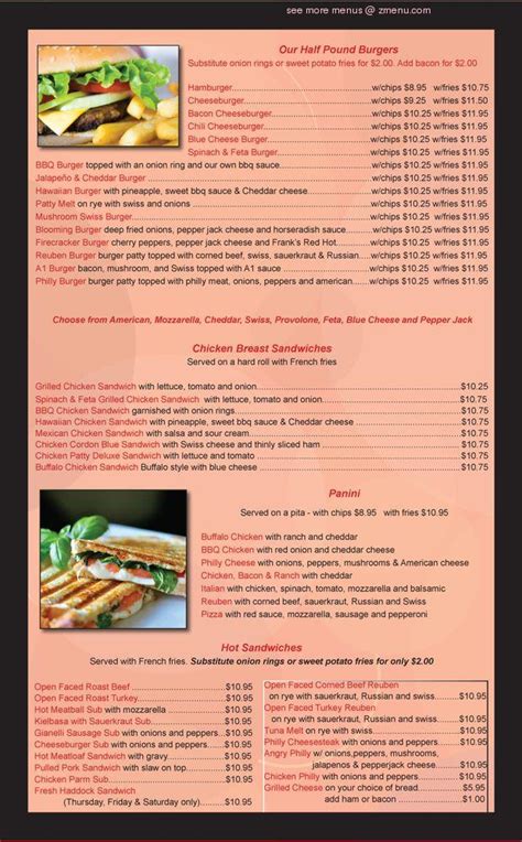 Online Menu of The Gem Diner Restaurant, Syracuse, New York, 13204 - Zmenu