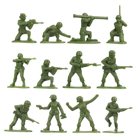 BMC PLASTIC ARMY WOMEN - OD Green 36pc Female Soldier Figures - Made i ...