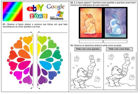 Atividade De Arte Cores Quentes E Frias