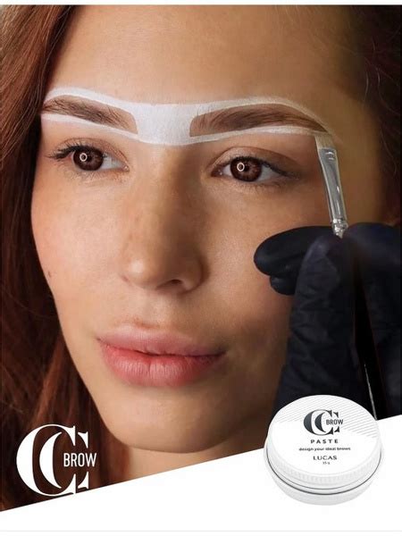 Контурная паста для бровей белая CC Brow Paste 15гр, для окрашивания ...