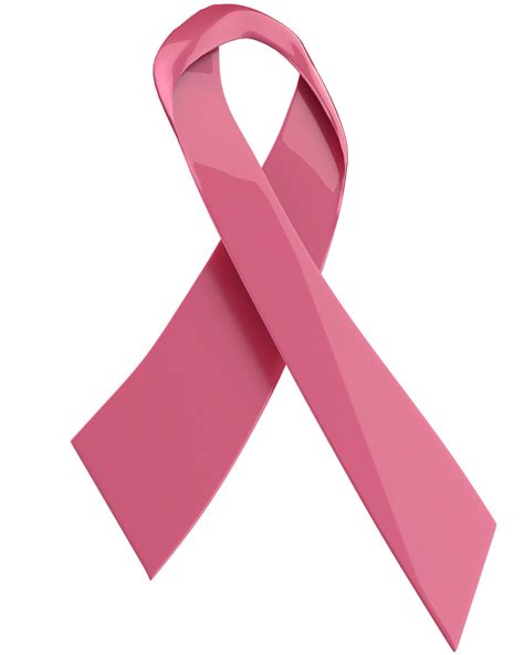 Realistic pink ribbon isolated on background. 3d rendering ...