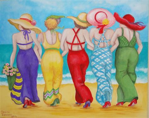 BEACH GIRLS ACRYLIC PAINTING this is my painting! Even though people