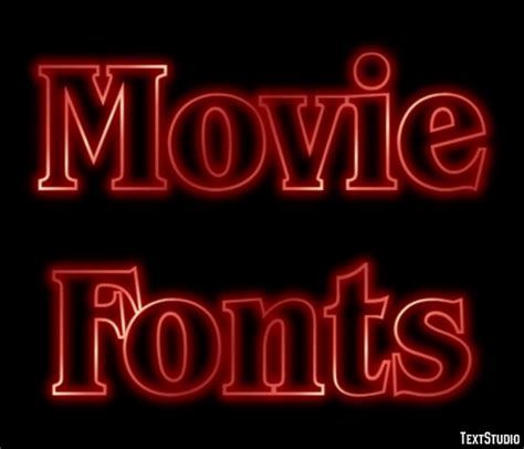 Movie Fonts Text Effect and Logo Design Font