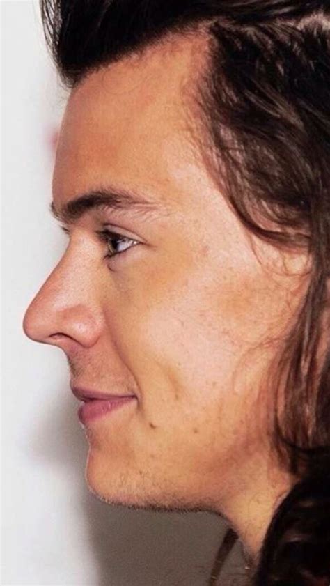 harry styles side view smiling